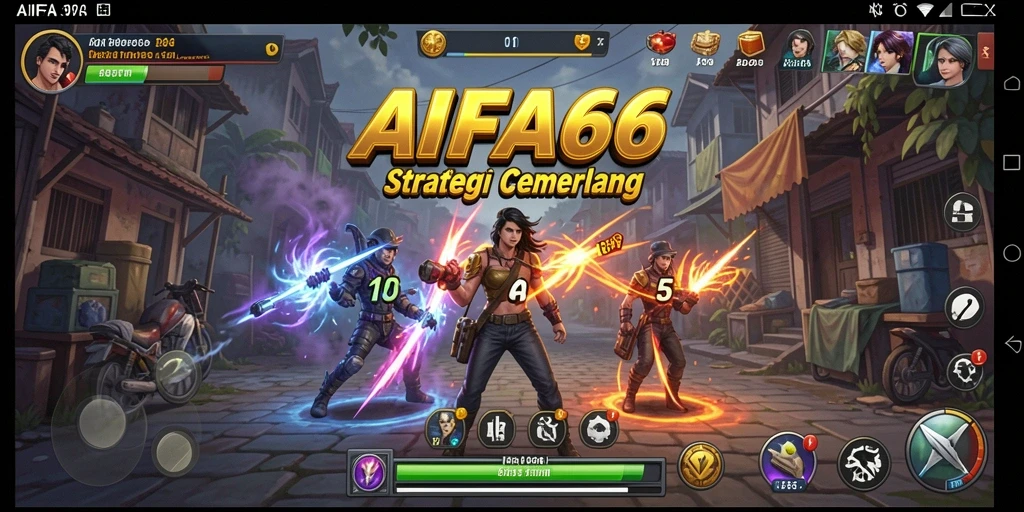 Deskripsi tampilan gameplay <strong>AIFA66</strong> yang menegangkan dan strategis.