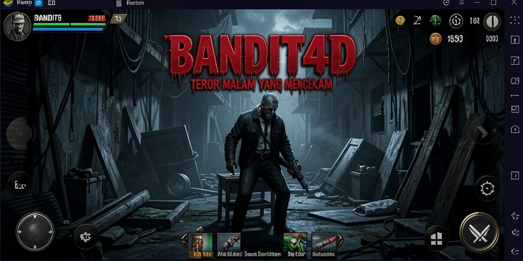 Tampilan gameplay BANDIT4D yang menegangkan dan menyeramkan.