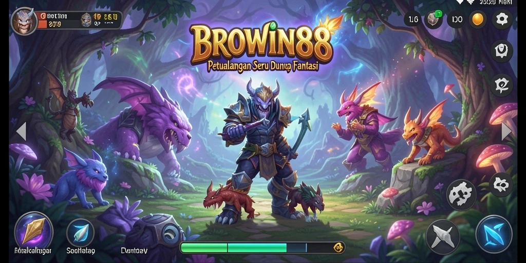 Screenshot gameplay BROWIN88 menunjukkan petualangan seru dan grafis mengagumkan.