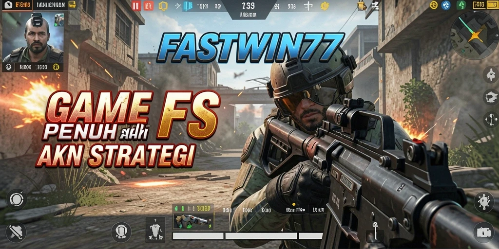 Tampilan gameplay intens dalam <strong>FASTWIN77</strong>, memperlihatkan aksi menembak yang mendebarkan.