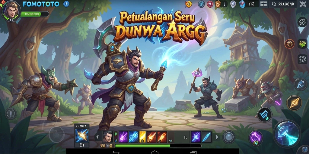 Tampilan gameplay FOMOTOTO yang menegangkan dan memikat.