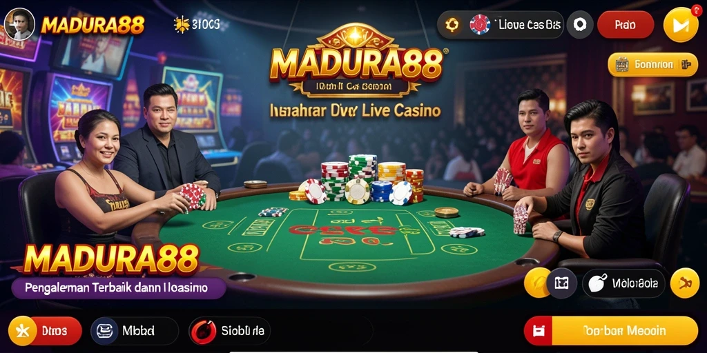 Tampilan gameplay Live Casino yang menarik di aplikasi MADURA88.