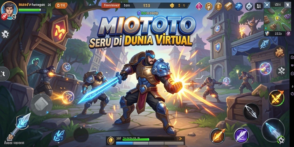 Tampilan aksi mendebarkan dalam game Fighting MIOTOTO.