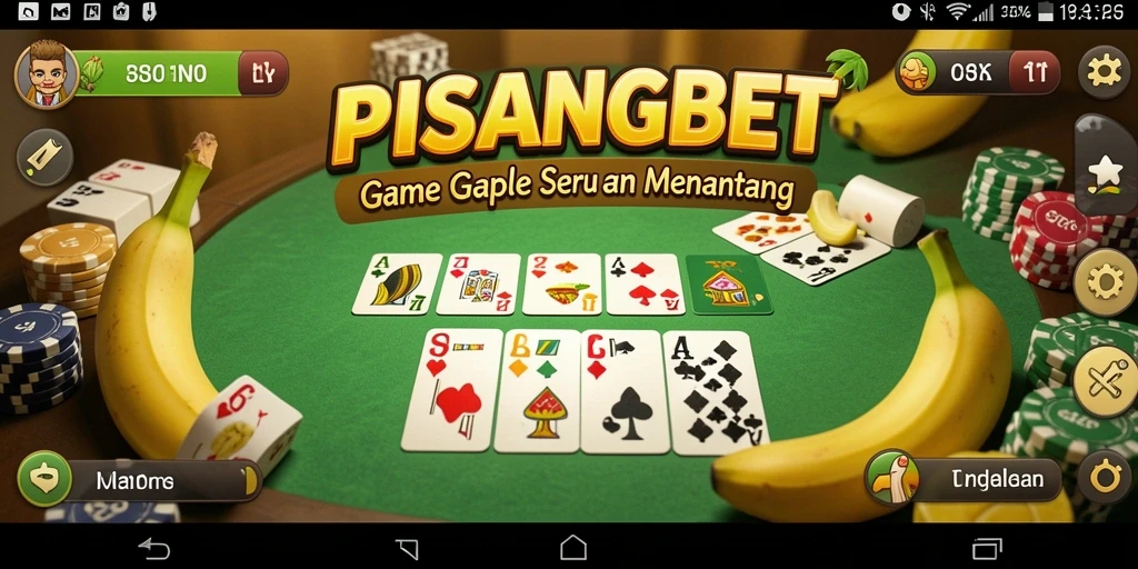 Tampilan seru gameplay Gaple di PISANGBET.