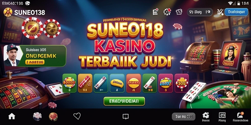 Tampilan menarik dari gameplay SUNEO138 dalam suasana Kasino.