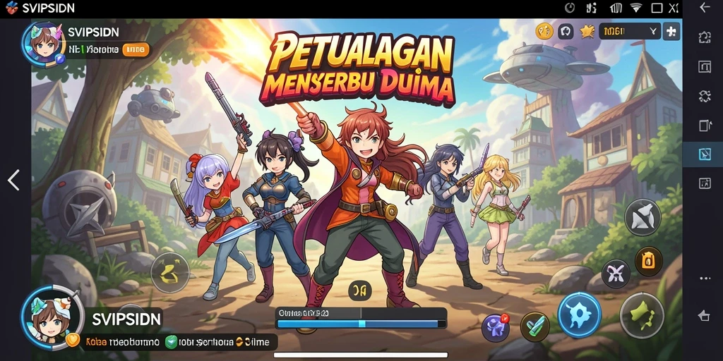Gameplay SVIPSIDN yang seru dan penuh warna di dunia Anime.