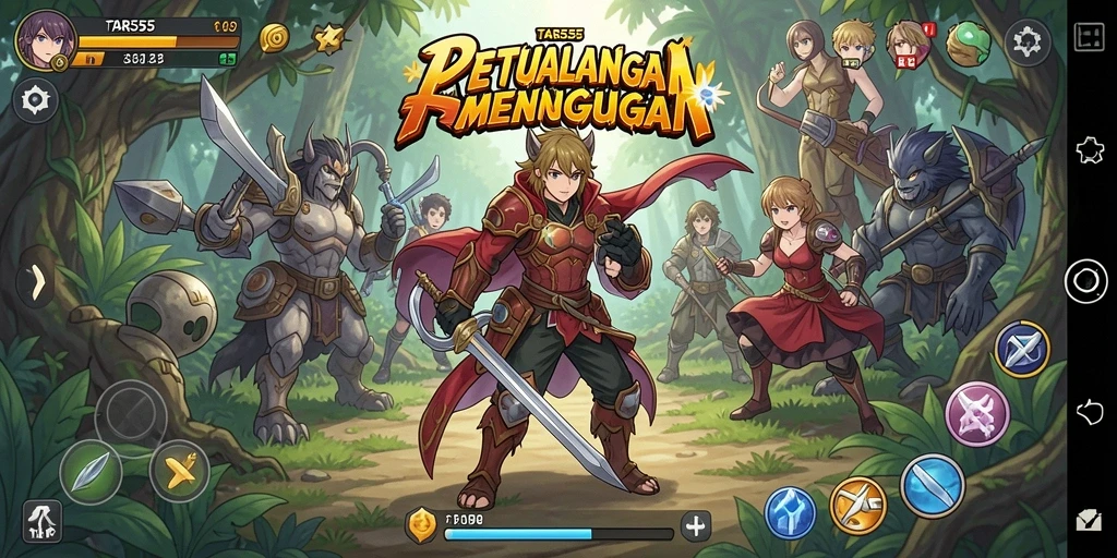 Screenshot menarik dari gameplay TAR555 di dunia Anime.