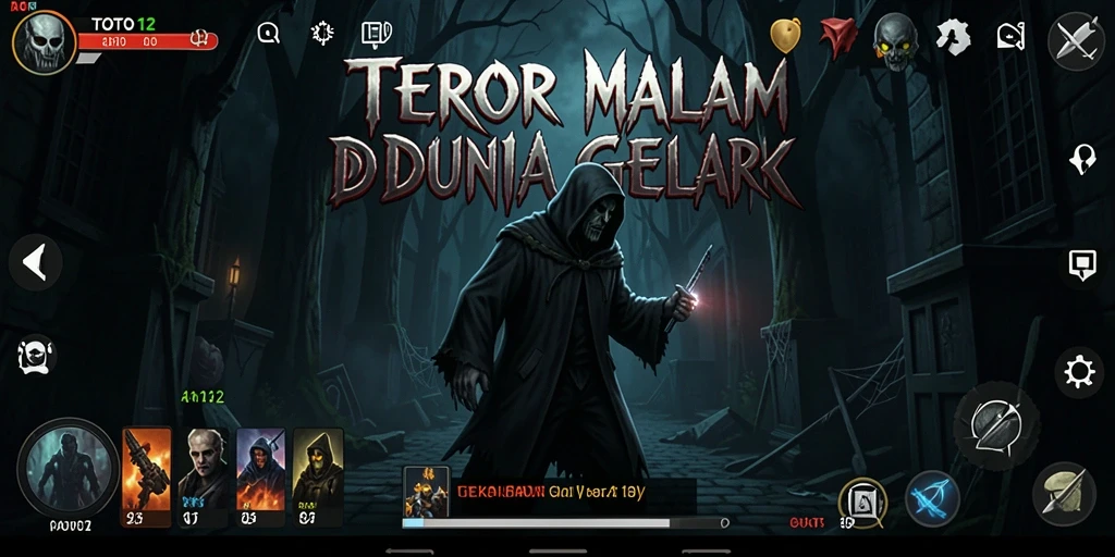 Screenshot gameplay TOTO12 menampilkan ketegangan horror yang mendalam.