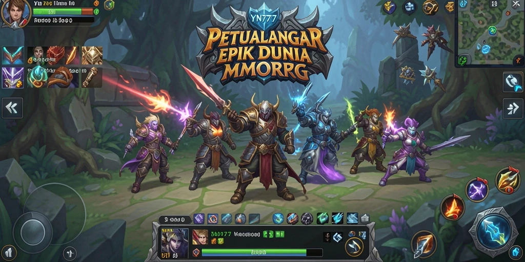 Tampilan gameplay YN777 yang menawan dalam dunia MMORPG.